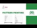 Mastering Pattern Printing in Java Step-by-Step Logic Code Explanation GeeksForGeeks Problem