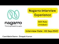 Nagarro interview experience 2022 Nagarro interview