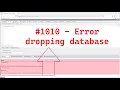 - Error dropping database can t rmdir database