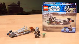 LEGO Star Wars Mandalorian & Grogu Speeder Bike REVIEW | Set 75436