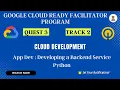 App Dev Developing a Backend Service Python GSP187