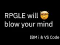 Code for IBM i rpgle is modern
