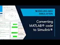 Using System Object to convert MATLAB code into a Simulink model