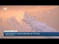 Lake effect snow drives up totals on lakeshore