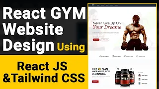 React Gym Website Design Using ReactJs Tutorial React Projects for LearnCodewithrk