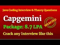 Capgemini Interview Questions Java 8 Coding Theory