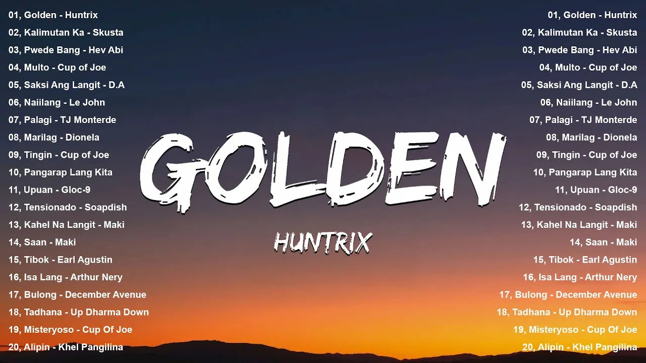 Huntrix - Golden (Lyrics) - Top Hits Philippines 2025 🎶 OPM Trending Mix | Best Tagalog Love Songs