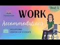Work Accommodations - Vocational Lesson 11