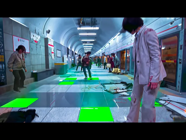 Video: Monsters Flood the Subway and Only Those Who Stand on Green Tiles Will Survive