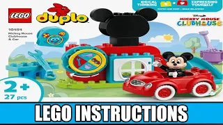 LEGO Instructions - Duplo - 10454 - Mickey Mouse Clubhouse & Car  - Mickey Mouse Clubhouse