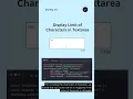 Limit Characters in Textarea using Javascript