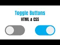 How to Create Toggle Button using HTML CSS only Hindi