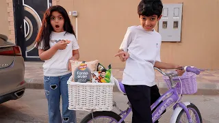 عبودي يوصل اغراض بالسيكل!!!