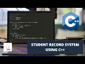 Student Record System Using C C Project