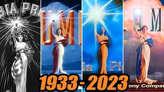 evolution of columbia pictures logo 1933 2024
