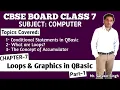 CBSE Class 7 Computer Chapter 7 Loops Graphics in QBasic QBasic Tutorial Part 1 NCERT