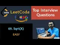 69 Sqrt x Leetcode Interview Playlist Leetcode Easy