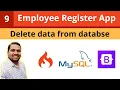 How to delete data in database with Codigniter 4 Codeigniter Tutorial Employee Register App
