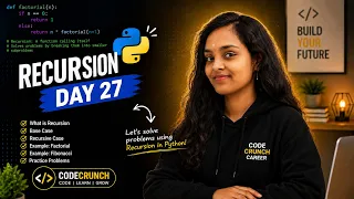 Stop Being Scared of Recursion Learn It Today Day 27 100 Days of Python Interview Question