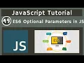 49 ES6 Optional Parameters Concept in JavaScript javascript tutorial UiBrains NAVEEN SAGGAM