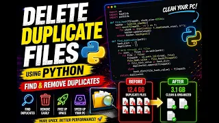Delete ALL Duplicate Files on Your PC in 5 Minutes Python Tutorial