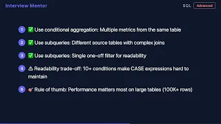 Conditional Aggregation vs Subqueries When to Use Each