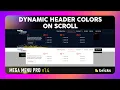 Adaptive Header Styling - Dynamic color change while scrolling in WordPress Bricks Builder