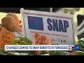 Changes coming to SNAP benefits in Tennessee