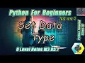 O-Level Class What Is Set Data Type in Python Learn Python easily GMINDTECH