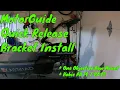 MotorGuide Quick Release Bracket Install Xi3 Xi5 - Hobie 360