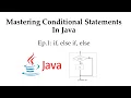 Mastering Conditional Statements In Java Ep 1 if else if else