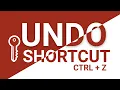 Undo shortcut key in notepad