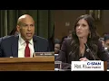 Sen Cory Booker D-NJ to Sec Kristi Noem You seem to have no situational awareness whatsoever