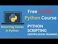 Returning Values in Python Lec 10 Google Python Automation Course Free Learning Mind