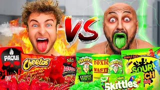 the ultimate spicy vs sour challenge ft worlds strongest man u0026 veshremy 
