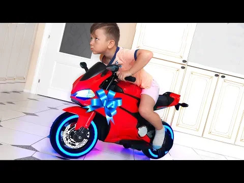 Download MP3 Funny Senya Ride on Sportbike Pocket bike Cross bike Unboxing Surprise toys for kids