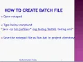 How To Create Batch File For Running Selenium Tests Using TestNg