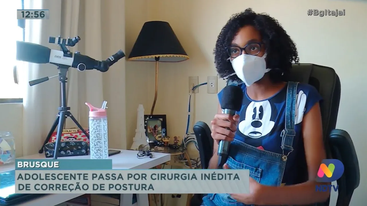 Adolescente passa por cirurgia inédita de correção de postura