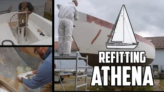 Sail Life – First coat of primer & steering pedestal – sailboat project