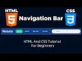 Navbar in 4 Minutes - HTML CSS for Beginners