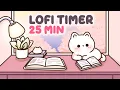 Download Lagu 25 minute lofi Timer 🎵 Study With Me Pomodoro 25 min ☕ Focus Music
