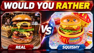 Would You Rather...? REAL vs SQUISHY Edition π§ππ₯ Mermaid Quiz