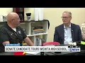 Senate Candidate Adam Hamilton visits Wichita Heights High School