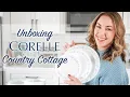 Unbox Organize With Me Corelle COUNTRY COTTAGE Dishware Collection