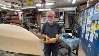 The wedges are glued and cut. Shaping has begun.