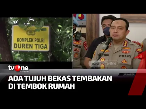 Olah TKP Baku Tembak Polisi vs Polisi, 7 Bekas Peluru Membekas di Tembok Rumah
