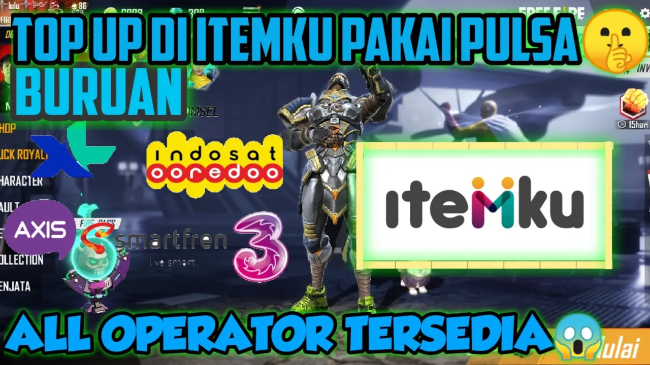 CARA TOP UP FF MURAH PAKAI PULSA