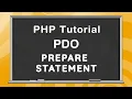 Php Pdo Prepare Statement In Hindi What Are Prepared Statements And How To Use Them