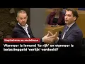 Baudet en Dijk (SP) over economie en belastingen, opvallende overeenkomst in probleemanalyse