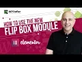 Elementor Tutorial - How To Use The Flip Box Module For WordPress Page Builder